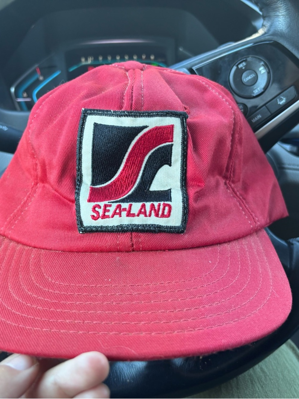 Sea-Land Red Logo Baseball Cap ram action headwear